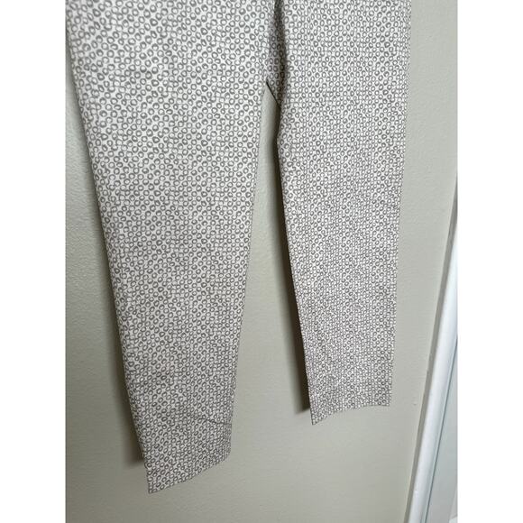 Peserico Slim Cut Tailored Straight Leg Casual Pants Stretch Twill Cropped White - Picture 3 of 10